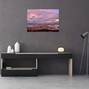 Tablou - Amurg la oraș (70x50 cm)