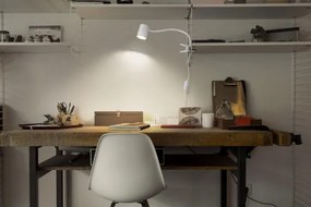 Lampă de birou cu clemă Osram DESK LINE 1xGU10/9W/230V, albă