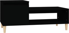 vidaXL Măsuță de cafea, negru, 100x50x45 cm, lemn prelucrat