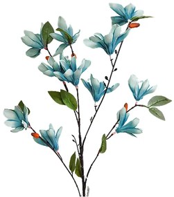 Creanga cu magnolie albastra artificiala, FRANCINE, 85cm