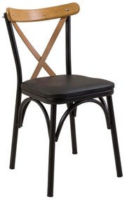 Set mobilier sufragerie Duvasa 6 (stejar + negru) (pentru 2 persoane). 1093754