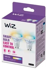 SET 2x LED Bec PAR16 GU10/4,7W/230V 2700-6500K CRI 90 Wi-Fi WiZ dimabil