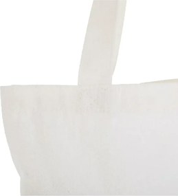 Sacosa de Panza pentru Cumparaturi, Geanta Tote, Cu litera C in Coronita Florala, 38x34.5 cm, Alba, BEKZ®