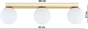 Brilagi - Corp de iluminat tip spot MILO 3xE27/60W/230V, auriu