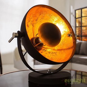 Lampa design retro diametru 40cm Studio negru/ auriu A-37140 VC