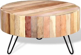 vidaXL Măsuță de cafea, lemn masiv reciclat