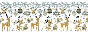 Crăciun Nordic Style față de masă de hârtie 120x180 cm
