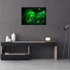 Tablou - abstracție verde (70x50 cm), în 40 de alte dimensiuni noi