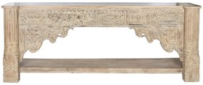 Consola sculptata, natur, din lemn masiv, Imperial