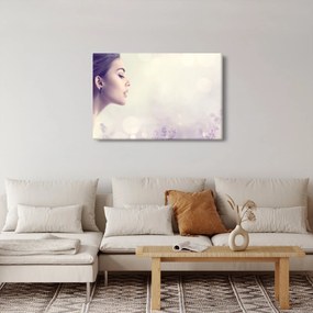 Tablou - Femeia cu lavandă (90x60 cm)