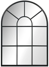 HOMCOM Oglindă Arcuită Modernă pentru Perete, 70x50 cm, Stil Fereastră, pentru Sufragerie și Dormitor | Aosom Romania
