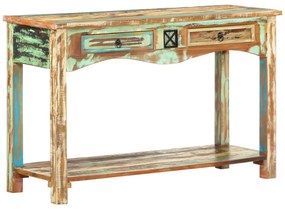 vidaXL Masă consolă, 120 x 40 x 75 cm, lemn masiv reciclat