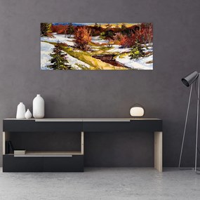 Tablou - Sosirea primăverii (120x50 cm)