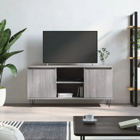 vidaXL Comodă TV, gri sonoma, 104x35x50 cm, lemn compozit