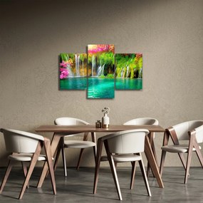 Tablou - Cascada, Lacurile Plitvice, Croația (90x60 cm)