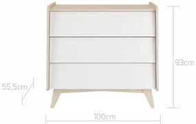 Comoda alba pentru copii SO SIXTY