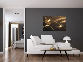 Tablou - Panglici de bronz (90x60 cm)