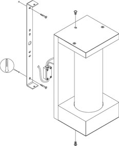 Eglo 98744 - Aplică perete exterior LED CIVIDINO LED/6W/230V IP44
