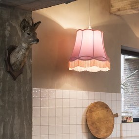Lampă suspendată retro roz 45 cm - Granny