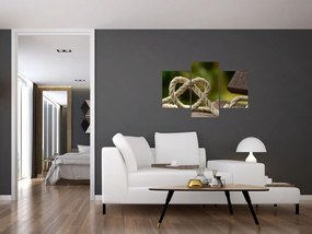 Tablou inima din frânghie (90x60 cm)