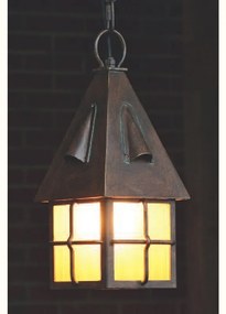 Pendul iluminat exterior din fier forjat design rustic HL 2585