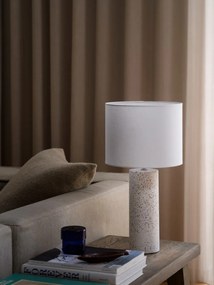 Veioza, Lampa de Masa, Terrazzo, Textil, Antiga