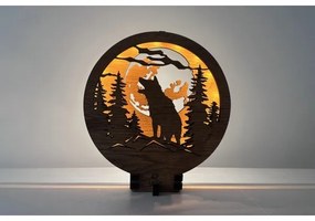 Li-Go 23574/DUB2 - Lampă LED decorativă de masă reglabilă, LED/12W/230V, 20x22 cm, stejar