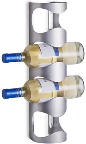Suport sticle vin Zeller, otel, 11 x 10 x 45 cm