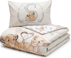 Lenjerie de pat din bumbac pentru patut LION KING BF crem Dimensiune lenjerie de pat: 40 x 60 cm | 100 x 135 cm