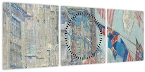 Tablou - Childe Hassam, Allies day, reproducere (cu ceas) (90x30 cm)