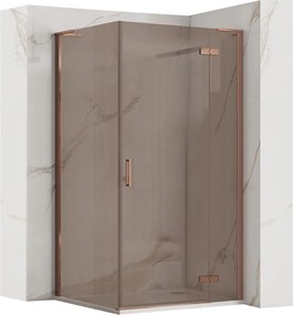 Cabina dus REA Hugo 100x90 Copper Brush