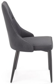 Scaun de bucaterie Marien, gri/negru