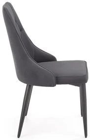 Scaun de bucaterie Marien, gri/negru