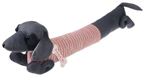 Protecție anti-curent pentru ușă roz-gri 17x76 cm Sausage Dog – Rex London