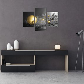 Tabloul bilelor în ocru (90x60 cm)