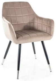 Scaun de bucaterie Nuxe Velvet, bej