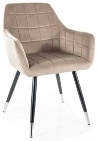 Scaun de bucaterie Nuxe Velvet, bej