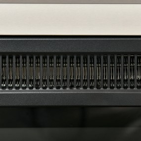 HOMCOM Șemineu Electric de Podea 1800W cu Efect de Flacără, Telecomandă și Timer | Aosom Romania