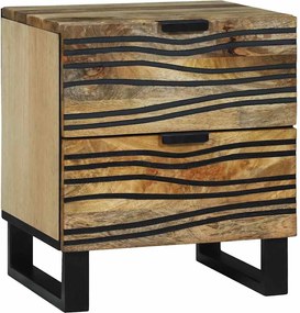 vidaXL Dulap de noapte Maro 40 x 33 x 46 cm Lemn masiv de acacia