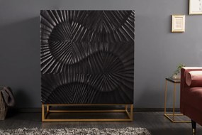 Dulap din lemn Scorpion 120cm Mango, negru