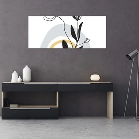 Tablou - Flori într-o vază N⁰1 (120x50 cm)