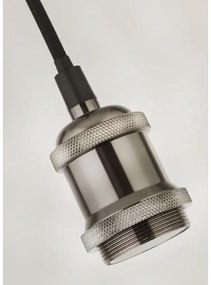 Searchlight 7461SS - Lustră suspendată pe cablu SUSPENSION, 1xE27/60W/230V, argintie