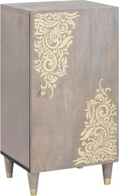 vidaXL Bufet cu raft Gri și Aur 40 x 33 x 75 cm Lemn de mango solid