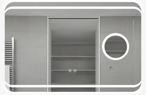 Oglinda Baie cu Led, 90X60 Cm, Functie dezaburire, Esn41, Oglinda Mica Lupa Cosmetica
