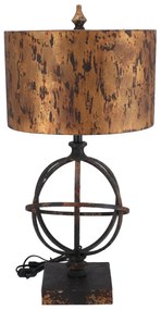 Lampa de masa Sfera stil industrial metal si rasina h 67 cm