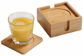 Kesper 58746 Set de 6 suporturi pentru pahare dinbambus, diametru 10 cm
