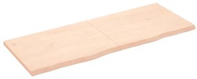 vidaXL Poliță de perete, 160x60x(2-4)cm, lemn masiv de stejar netratat