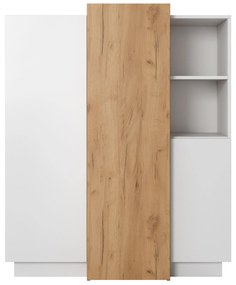 Dulap Three 3D (Stejar craft auriu + Alb). 1071392