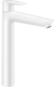 Baterie lavoar inalta Hansgrohe Talis E 240 cu ventil Pop-Up alb mat
