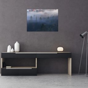 Tablou - Pădure în ceță, Carpați, Ucraina (70x50 cm)